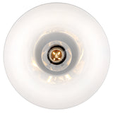 Stu Flush Mount Black Cased Opal By Lark Living - Down View