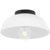 Stu Flush Mount Black Cased Opal By Lark Living - Side View1