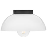 Stu Flush Mount Black Cased Opal By Lark Living - Side View2