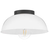 Stu Flush Mount Black Cased Opal By Lark Living - Side View3