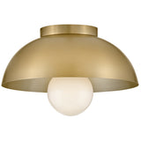 Stu Flush Mount Lacquered Brass By Lark Living - Side View1