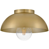 Stu Flush Mount Lacquered Brass By Lark Living - Side View4