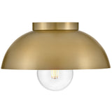 Stu Flush Mount Lacquered Brass By Lark Living - Side View5