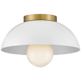 Stu Flush Mount Matte White By Lark Living - Side View1