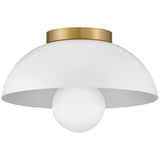 Stu Flush Mount Matte White By Lark Living - Side View2