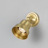 Sucre Antique Industrial Spot Light - Satin Brass