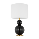 Suki Table Lamp Gloss Black By Visual Comfort Studio Front View