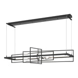 Summer LED Linear Suspension - Black Aqualite Glass