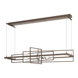 Summer LED Linear Suspension - Bronze Aqualite Glass