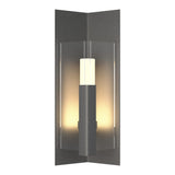Summit Outdoor Wall Light Small in Natural Iron, Clear Glass by Hubbardton Forge