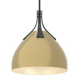 Summit Pendant in Black, Modern Brass by Hubbardton Forge