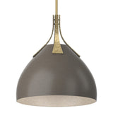 Summit Pendant in Modern Brass, Dark Smoke by Hubbardton Forge