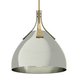 Summit Pendant in Modern Brass, Sterling by Hubbardton Forge