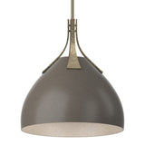 Summit Pendant in Soft Gold, Dark Smoke by Hubbardton Forge