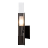 Summit Wall Sconce, shown in Oil Rubbed Bronze, Clear Glass, by Hubbardton Forge