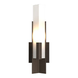 Summit Wall Sconce in Bronze, Frosted Glass by Hubbardton Forge