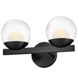 Sunni Vanity Light 2 Ligths Black By Hinkley - Side View1