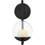 Sunni Wall Sconce Black By Hinkley - Front View