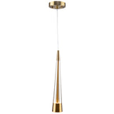 Sunnyvale LED Pendant Brushed Brass By Artcraft Front View