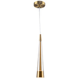 Sunnyvale LED Pendant Brushed Brass By Artcraft Side View