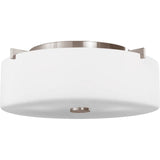 Sunset Drive Flushmount — Small, Brushed Steel
