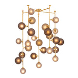Sunstone Chandelier - 25 Light in Vintage Gold Leaf by Corbett