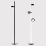 Super O Battery Floor Lamp Black 1 Light By Zafferano - Front View