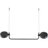 Super O Battery Hanging Lamp Black By Zafferano