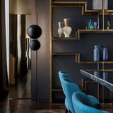 Superluna Floor Lamp, Finish: Black