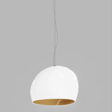 Surface Pendant Light by Vistosi, Finis: Satin Nickel, Color: White Burned Earth, ,| Casa Di Luce Lighting