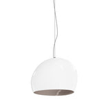 Surface Pendant Light by Vistosi, Finis: Satin Nickel, Color: White Smoky, ,| Casa Di Luce Lighting
