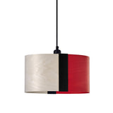 Sushi Suspension By LZF, Finish: Matte Black, Color: Ivory White Red