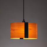 Sushi Suspension By LZF, Finish: Matte Black, Color: Orange