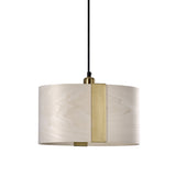 Sushi Suspension By LZF, Finish: Gold Metal, Color: Ivory White