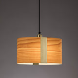 Sushi Suspension By LZF, Finish: Gold Metal, Color: Natural Beech