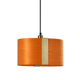 Sushi Suspension By LZF, Finish: Gold Metal, Color: Orange