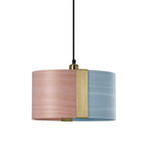 Sushi Suspension By LZF, Finish: Gold Metal, Color: Pale Rose Sea Blue