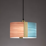 Sushi Suspension By LZF, Finish: Gold Metal, Color: Pale Rose Sea Blue
