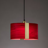 Sushi Suspension By LZF, Finish: Gold Metal, Color: Red