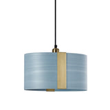 Sushi Suspension By LZF, Finish: Gold Metal, Color: Sea Blue