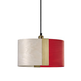 Sushi Suspension By LZF, Finish: Gold Metal, Color: White Ivory Red