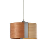 Sushi Suspension By LZF, Finish: Matte Nickel, Color: Natural Cherry Natural Beech