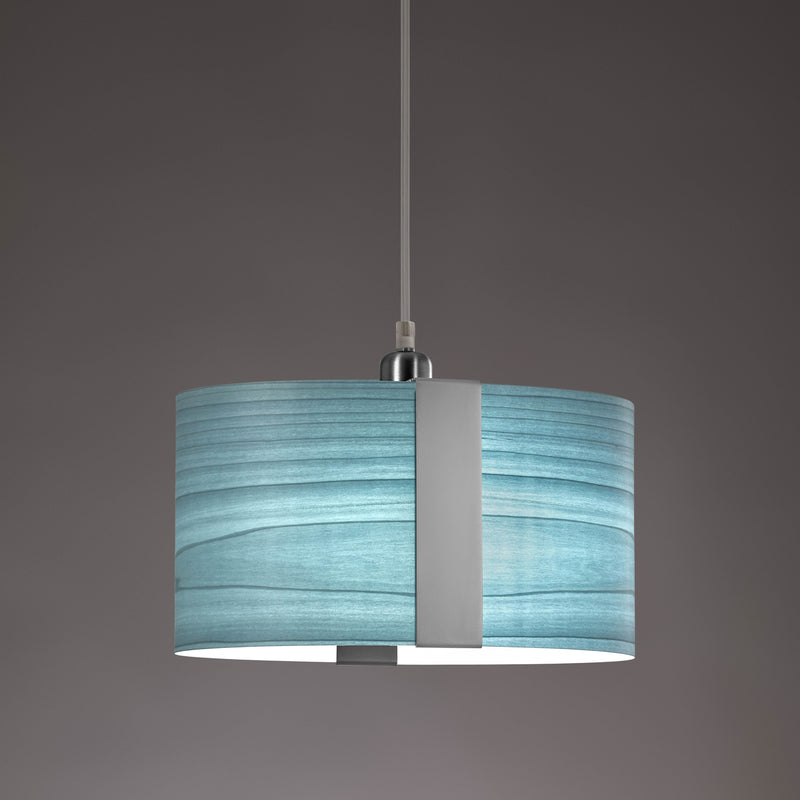 Sushi Suspension By LZF, Finish: Matte Nickel, Color: Sea Blue