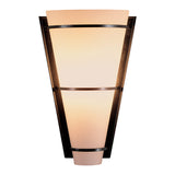 Suspended Half Cone Wall Sconce, shown in Natural Iron, by Hubbardton Forge