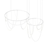 Suspenders 2 bar Offset Ring w Light Curve Suspension Satin White By Sonneman1