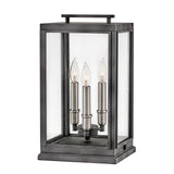 Sutcliffe Medium Pier Mount Lantern - Aged Zinc - by Hinkley