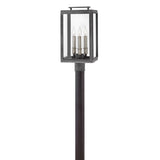 Sutcliffe Medium Post Mount Lantern - Aged Zinc - by Hinkley