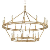 Sutton Chandelier - 20-Light - Champagne Silver Leaf by Troy Lighting