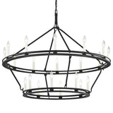 Sutton Chandelier - 20-Light - Texture Black by Troy Lighting