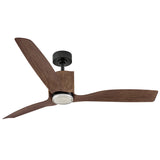Sven 54” LED Smart Fan Matte Black By Hinkley - Side View2